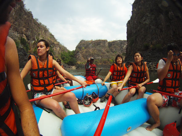 Candice McCarthy - ready to hit the rapids!